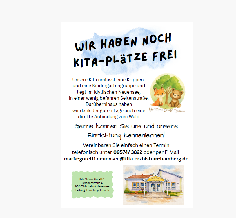 Wir haben noch Kita-Plätze frei!