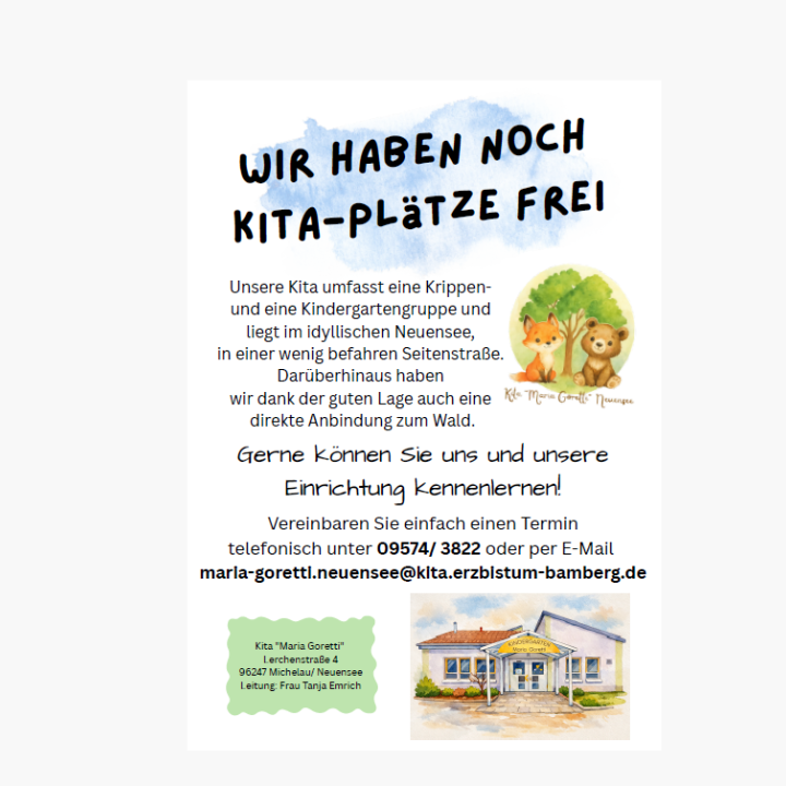 Wir haben noch Kita-Plätze frei!