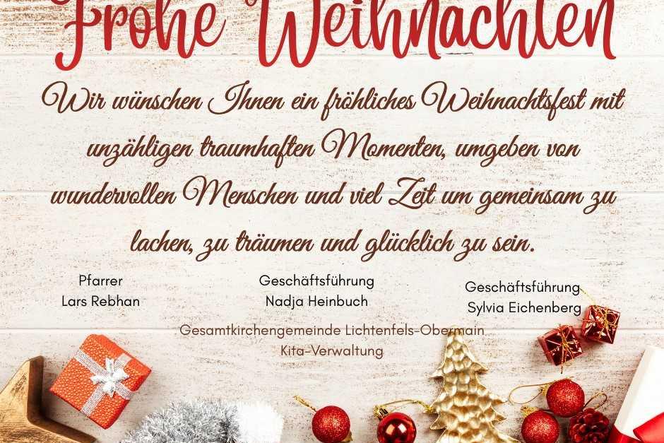 Frohe Weihnachten und einen guten Rutsch ins neue Jahr 2026