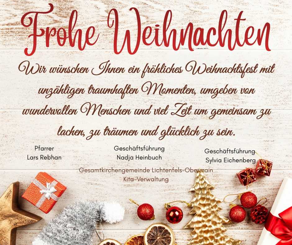 Frohe Weihnachten und einen guten Rutsch ins neue Jahr 2026