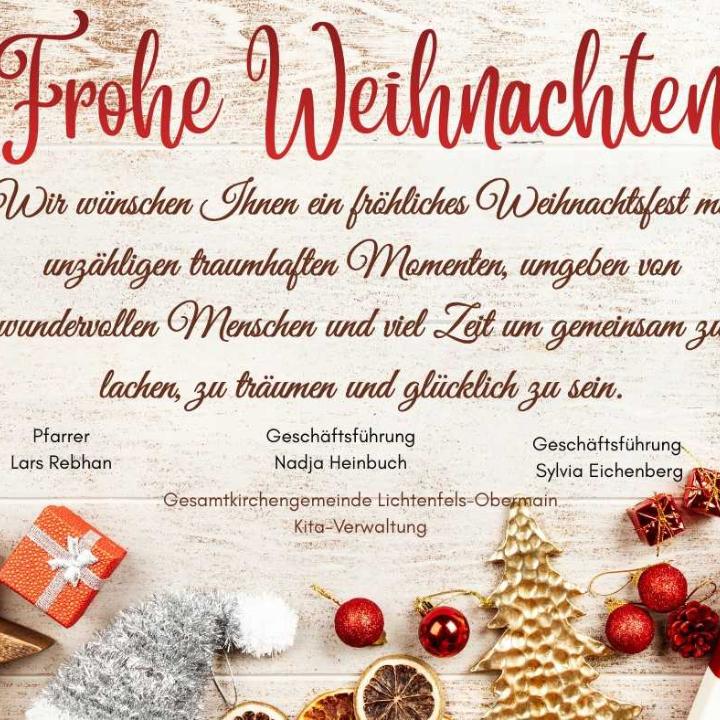 Frohe Weihnachten und einen guten Rutsch ins neue Jahr 2026