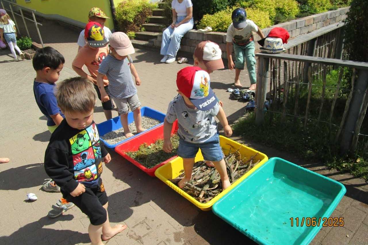 Fußpfad den Kinder betreten