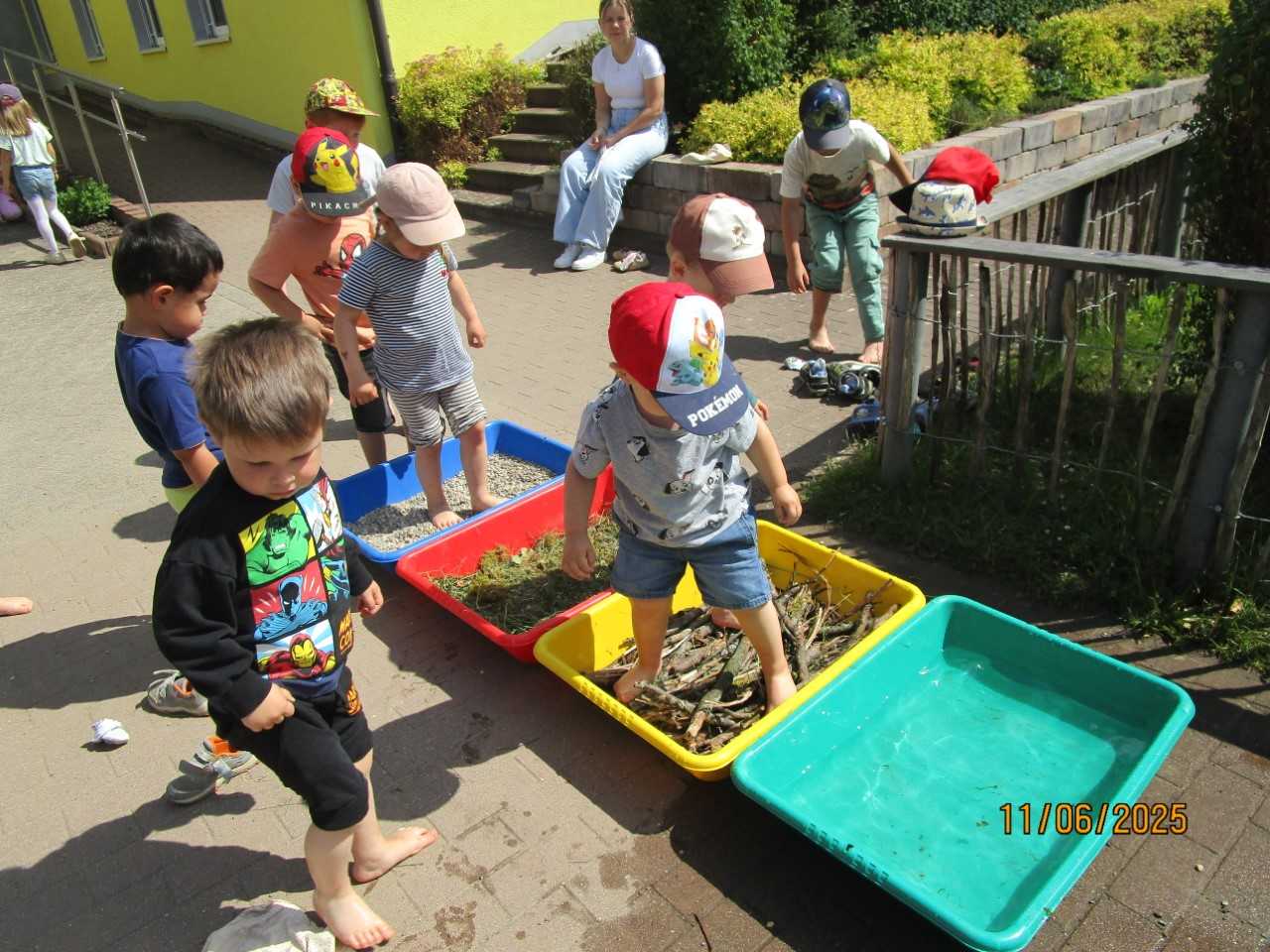Fußpfad den Kinder betreten